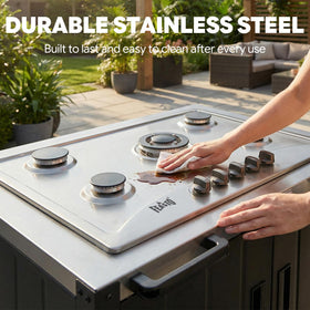 Feasto 360-degree rotating casters with brake for easy mobility