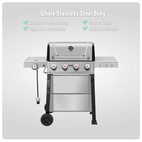 Feasto propane tank holder keeps essential supplies neatly in reach.