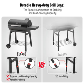 Feasto quick assembly guide for the 30-inch grill.