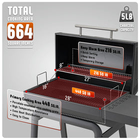Feasto warming rack keeps sides warm while you grill.