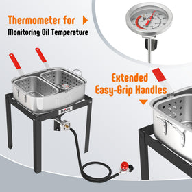 Feasto large-capacity pot supports frying, boiling, and steaming in one versatile unit.