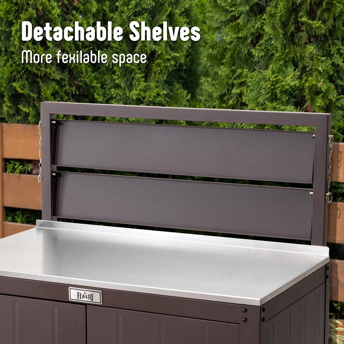 Feasto 32x18-inch tabletop offering ample workspace for planting
