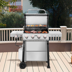 Feasto porcelain-chamber highlights durable heat retention for consistent grilling.