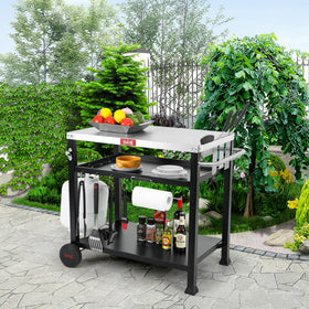 Feasto waterproof Oxford cover protects the cart from rain and sun across seasons.