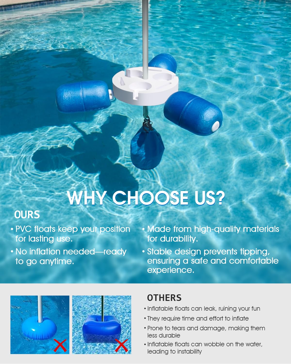 FEATCH collapsible design stores easily in the included carry bag