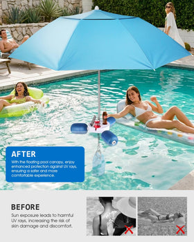 FEATCH reinforced PVC floats prevent leaks for durable balance