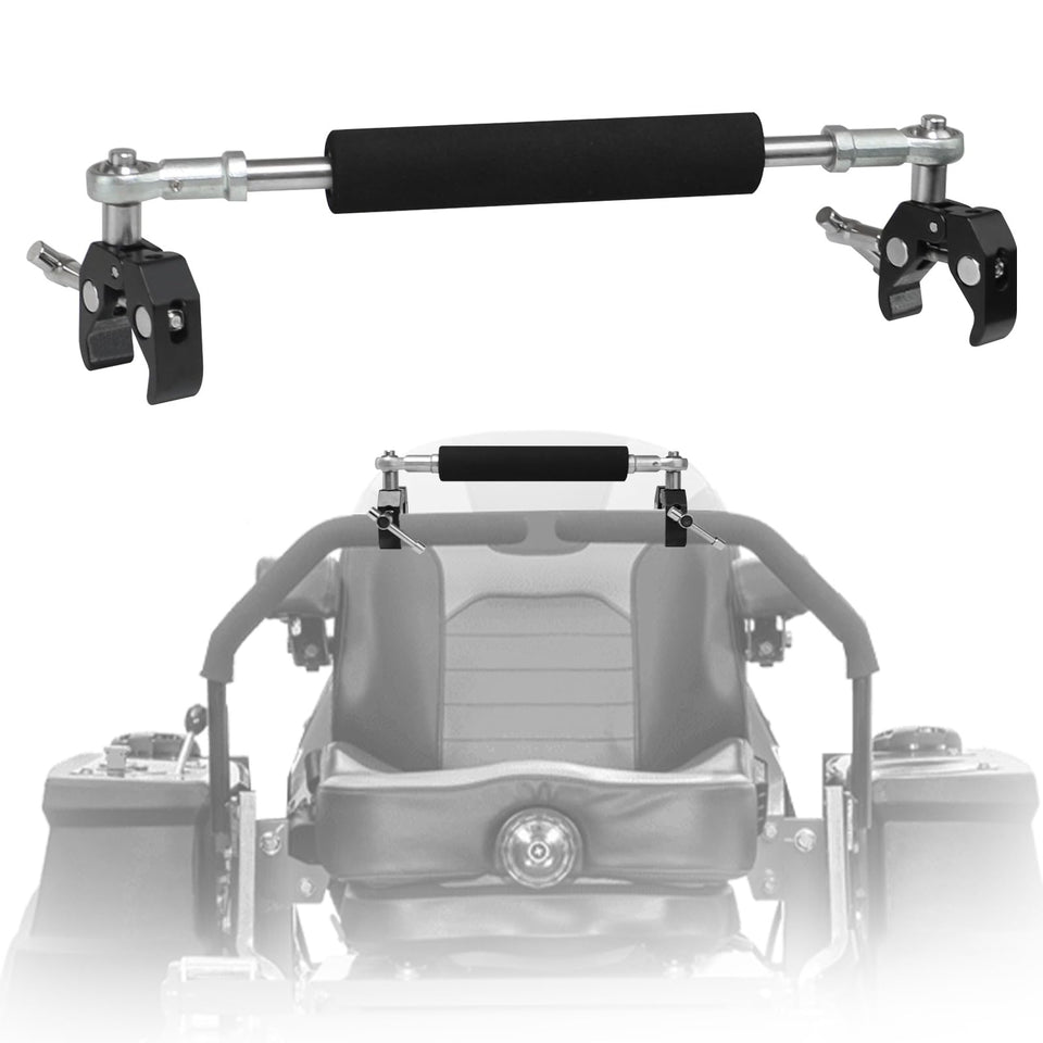 FEBLESHI zero turn steering bar front view showing quick release design for easy setup