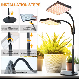 FECiDA 2026 2Head tabletop grow light indoor plants brings warmth and bright focus