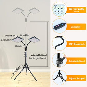 FECiDA 2026 360 gooseneck angles light precisely for plants