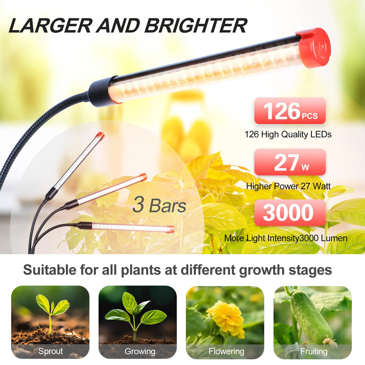 FECiDA 2026 3Head table top grow light suited for bonsai desk setups