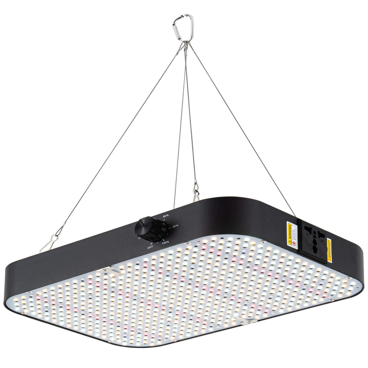 FECiDA 2026 front view of the 200W LED grow light for compact tents.