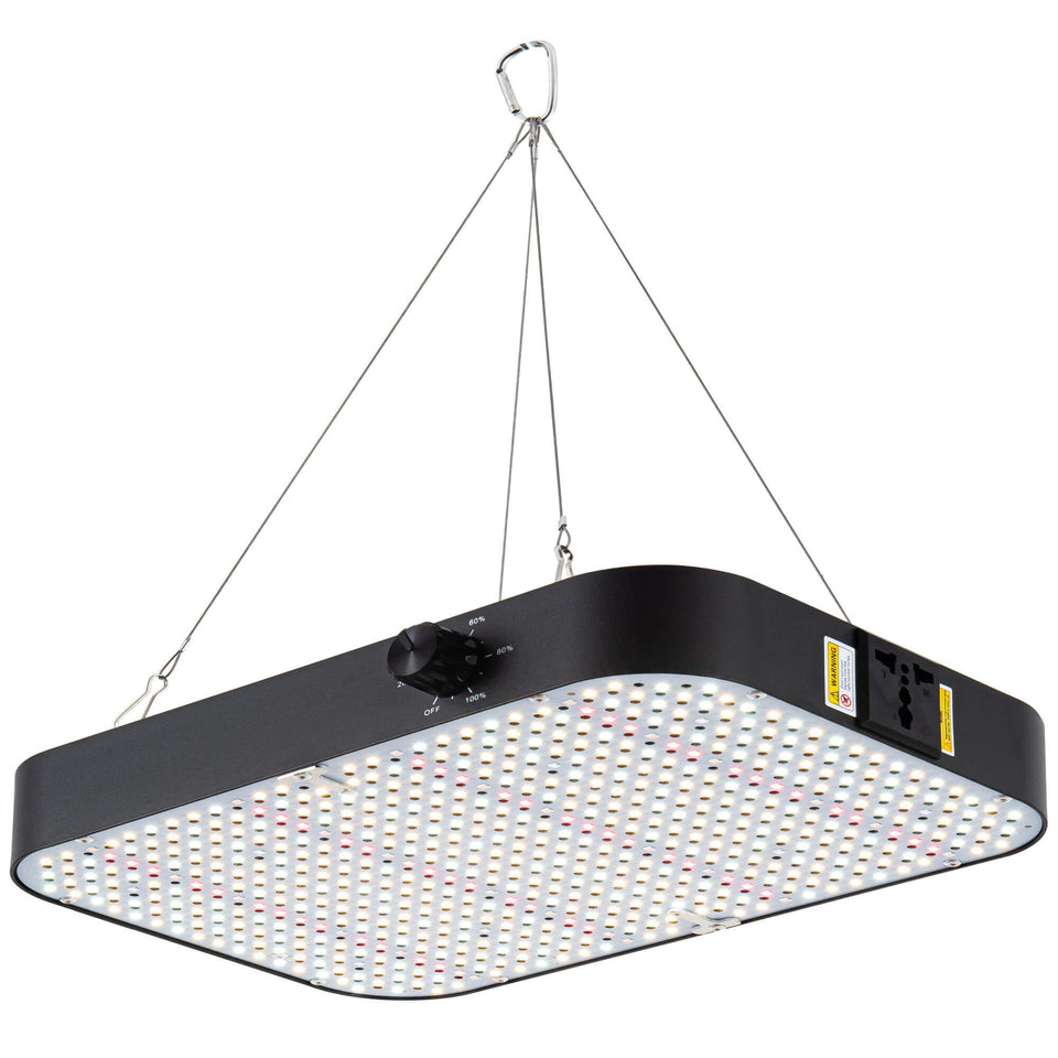 FECiDA 2026 front view of the 200W LED grow light for compact tents.