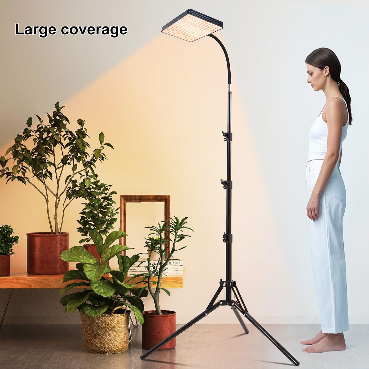 Daisy chain capable setup connects multiple lights for expanded coverage