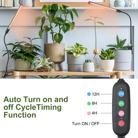 FECiDA desk-panel mount clip light brightening a small plant