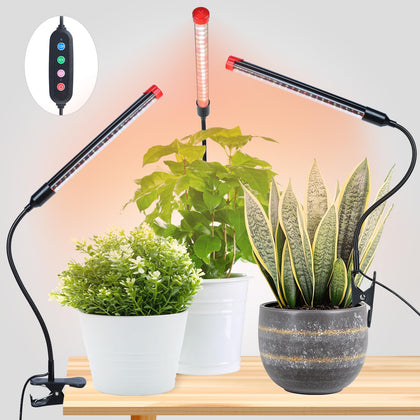 FECiDA clip-on grow light attached to a desk panel illuminating indoor plants for better growth