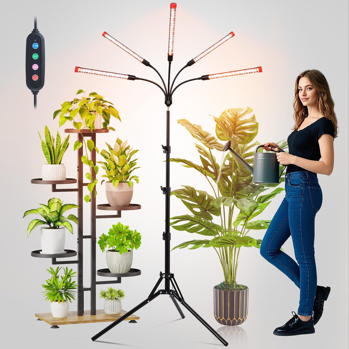 60-degree spotlight feature concentrates light on target areas for leafy greens