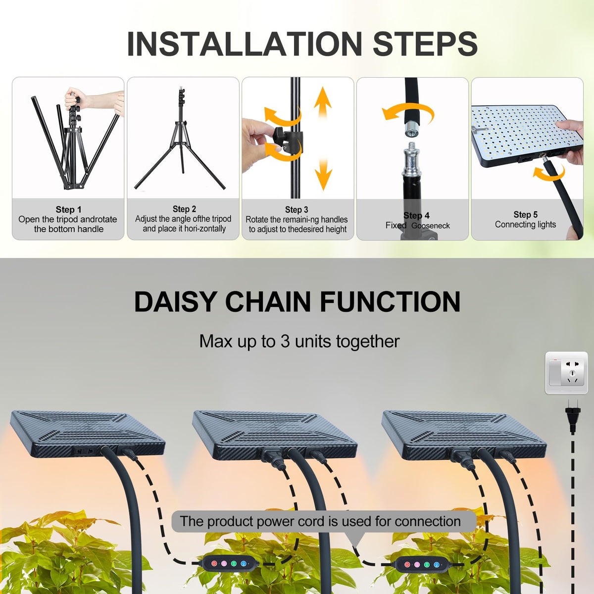 Ideal for winter indoor plants and bonsai care routines with this light