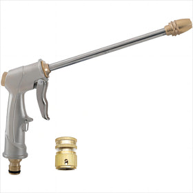 Fecovanti long-rod design nozzle for extended reach watering.