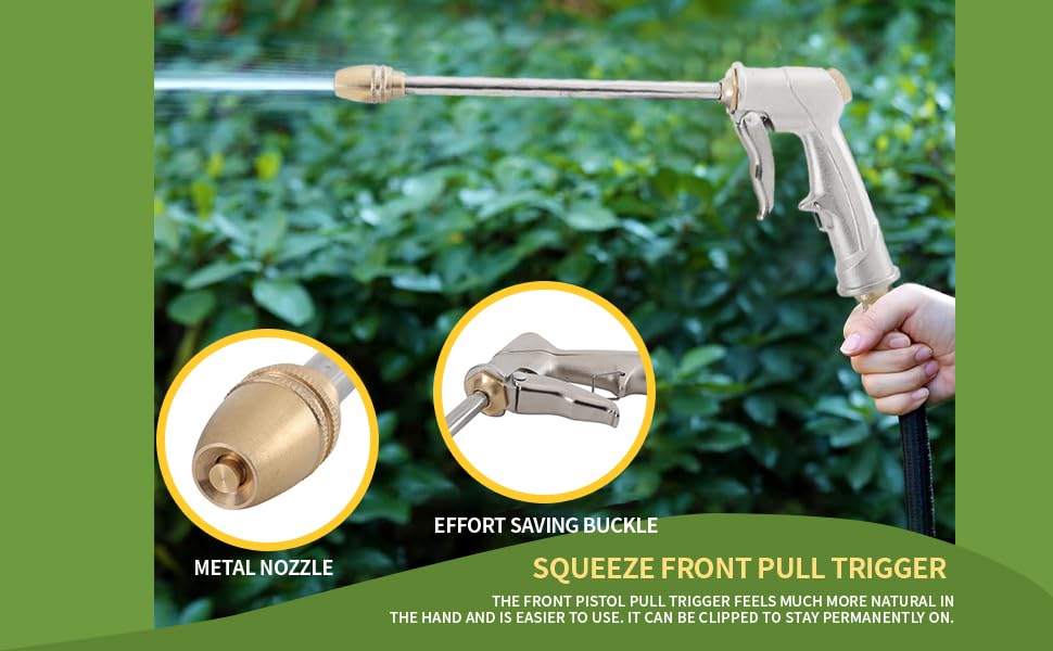Fecovanti easy watering of plants and lawn with flexible spray.