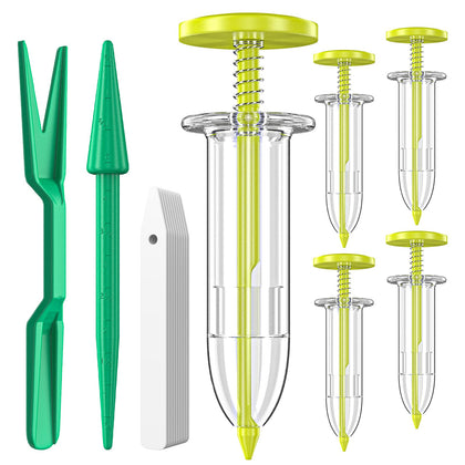 Fecsam 17 pack seed planter tool set for precise placement in rows.