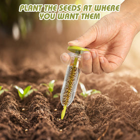 Fecsam seedling dibber and widger help transplant small plants.