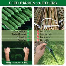 FEED GARDEN easy-install stake 83in blends with greenery
