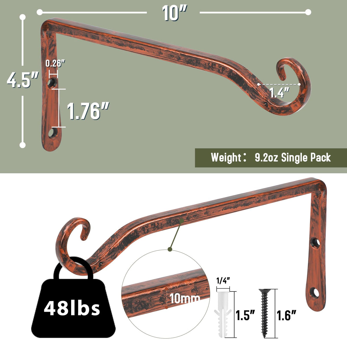FEED GARDEN plant basket hanger ideal for outdoor displays.
