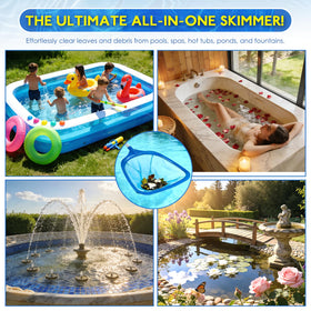 FEED GARDEN spa and pool skimmer is versatile for various water types
