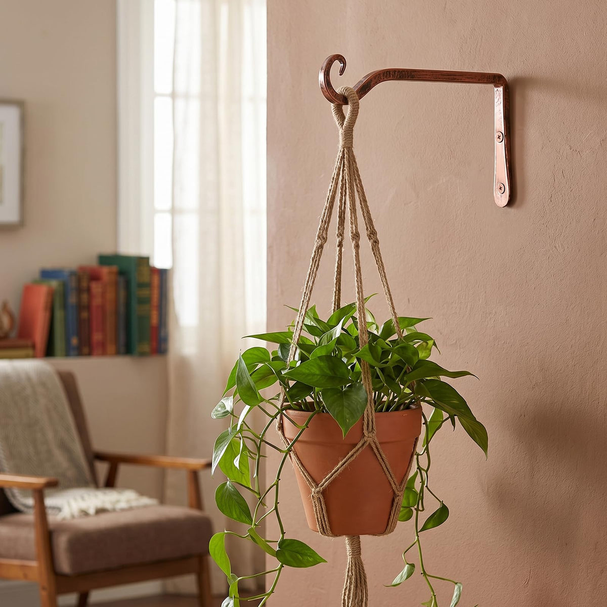 FEED GARDEN decorative wall hook bracket for outdoor décor and plant displays.