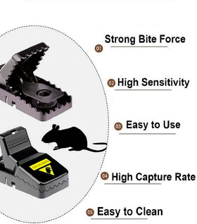 Feeke Mouse Trap bait cup setup demonstrates quick placement.