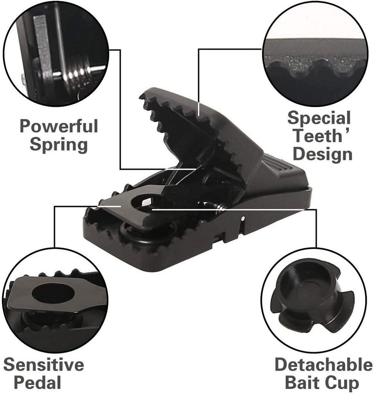 Feeke No-touch design close-up highlights safe handling.
