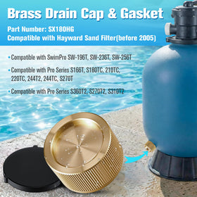 Feekoon brass drain cap close-up showing sturdy construction