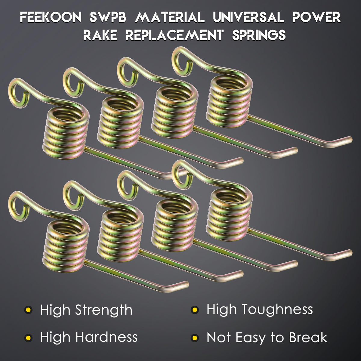 Feekoon dethatcher springs installation step depiction for quick setup