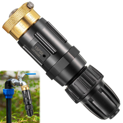 Feekoon mesh filter for drip irrigation traps debris before reaching plants.