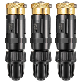 Feekoon drip irrigation faucet adapter kit collection on outdoor faucet for easy watering.