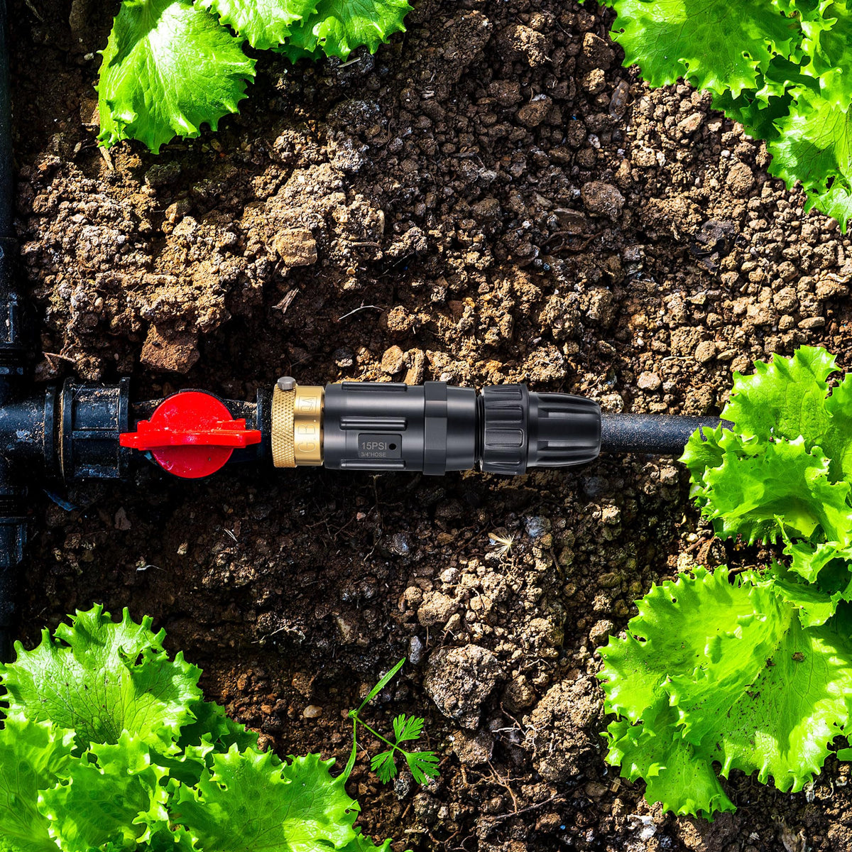 Feekoon drip irrigation kit on faucet demonstrates an all-in-one solution.