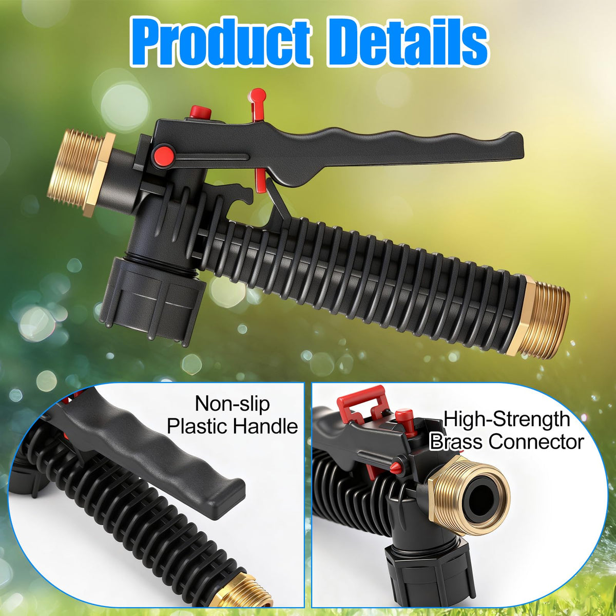 Feekoon durable construction blends plastic and brass for long-lasting performance.