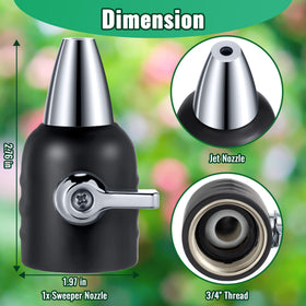 Feekoon garden hose nozzle delivers high-pressure spray for tough dirt