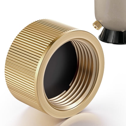 Feekoon SX180HG drain cap for Hayward filters with brass body
