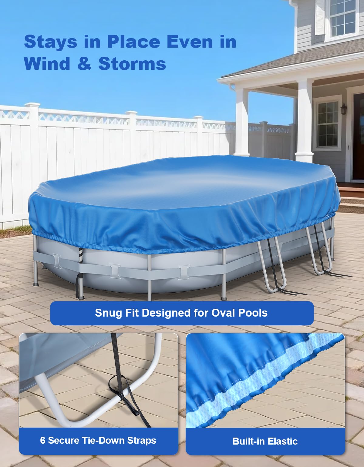 Feelife cover uses sunlight to warm water under the pool cover