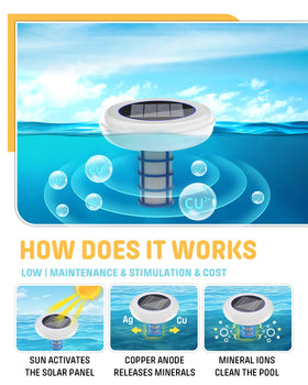 FEHOKINCH solar pool cleaner cleaning brush for periodic maintenance.