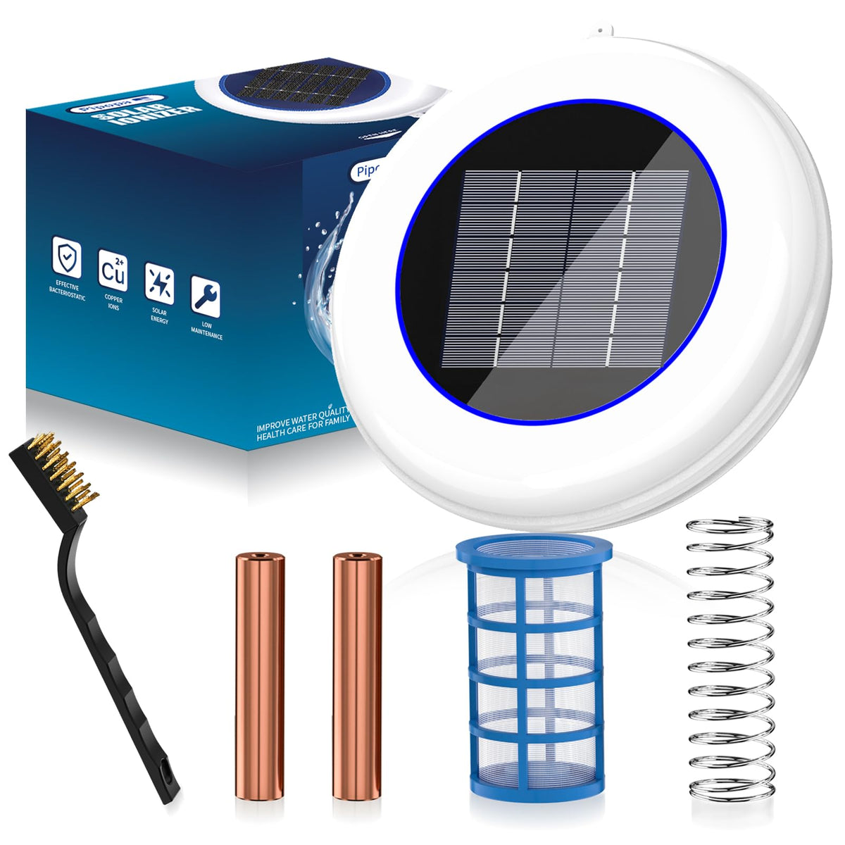 FEHOKINCH solar pool cleaner floating board for quiet, energy-efficient pool maintenance.