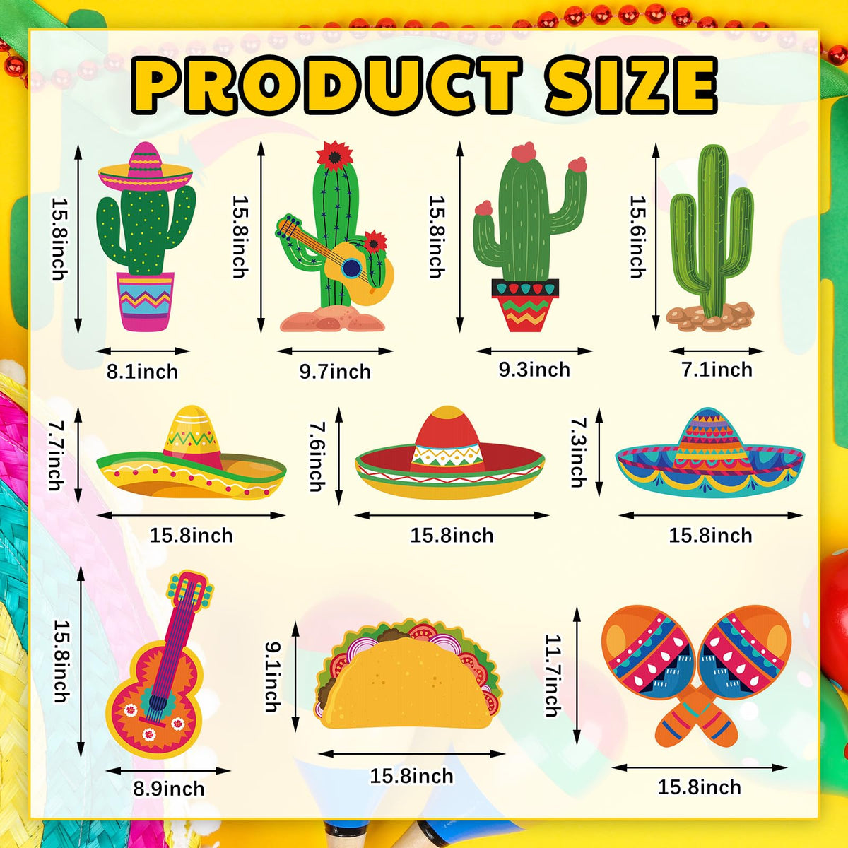 Feifeiya sombrero yard sign enhances patio decor with festive charm.