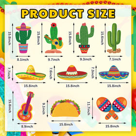 Feifeiya sombrero yard sign enhances patio decor with festive charm.