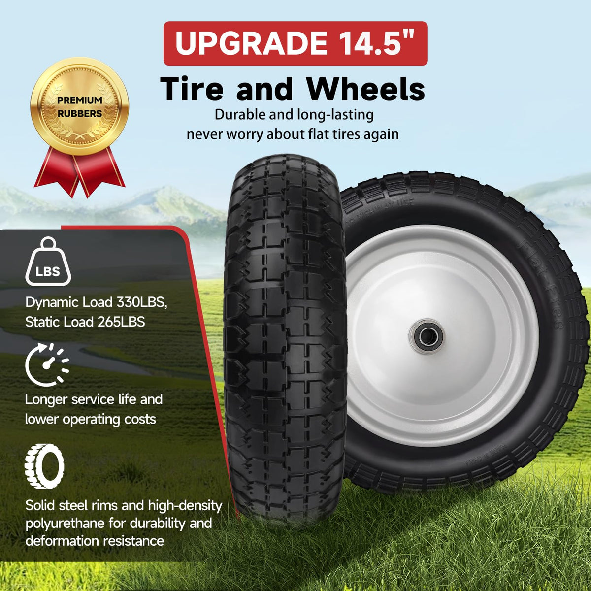 FEILOONG weatherproof and puncture-proof tire suitable for outdoor use.