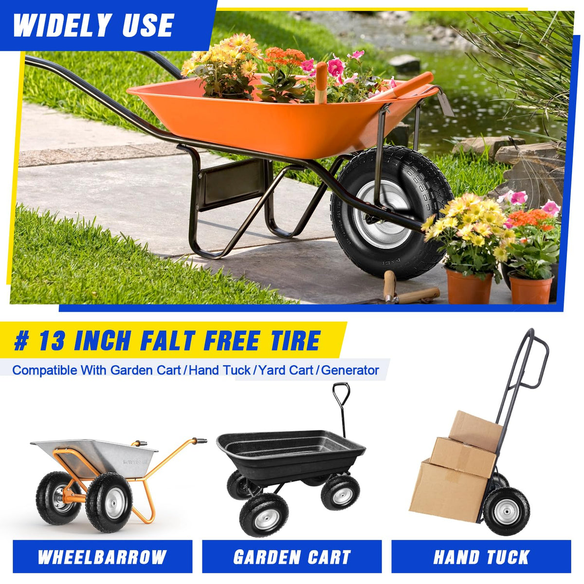 FEILOONG welded rims provide sturdy support during loading