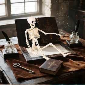 Feir 16-inch skeletons include hanging loops for quick setup.