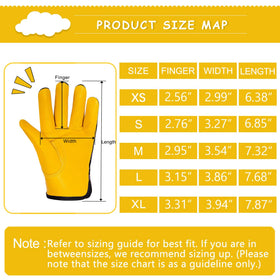 FEISHDEK kids leather gloves wide-application design for painting and yard tasks