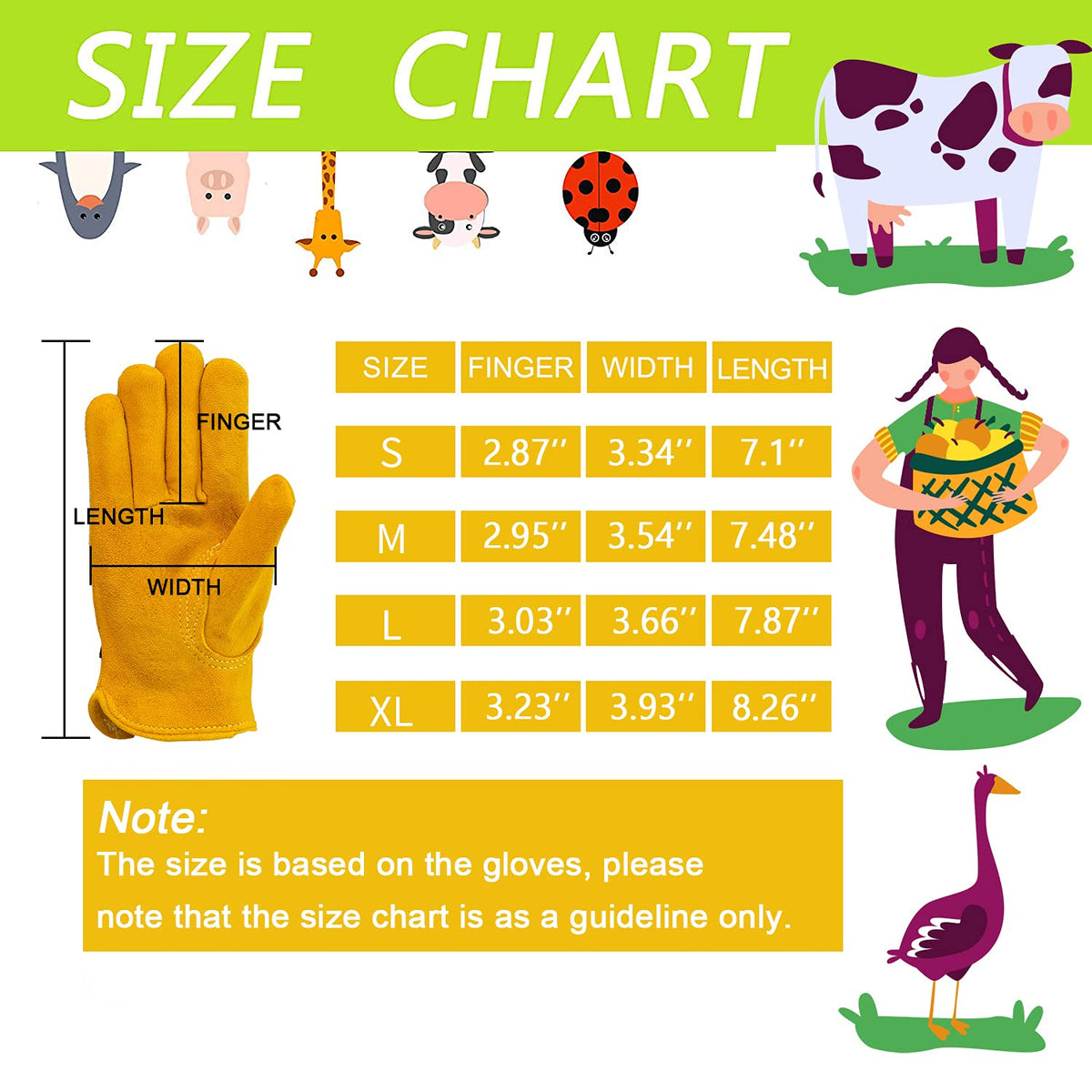 FEISHDEK kids gloves large size for growing children.
