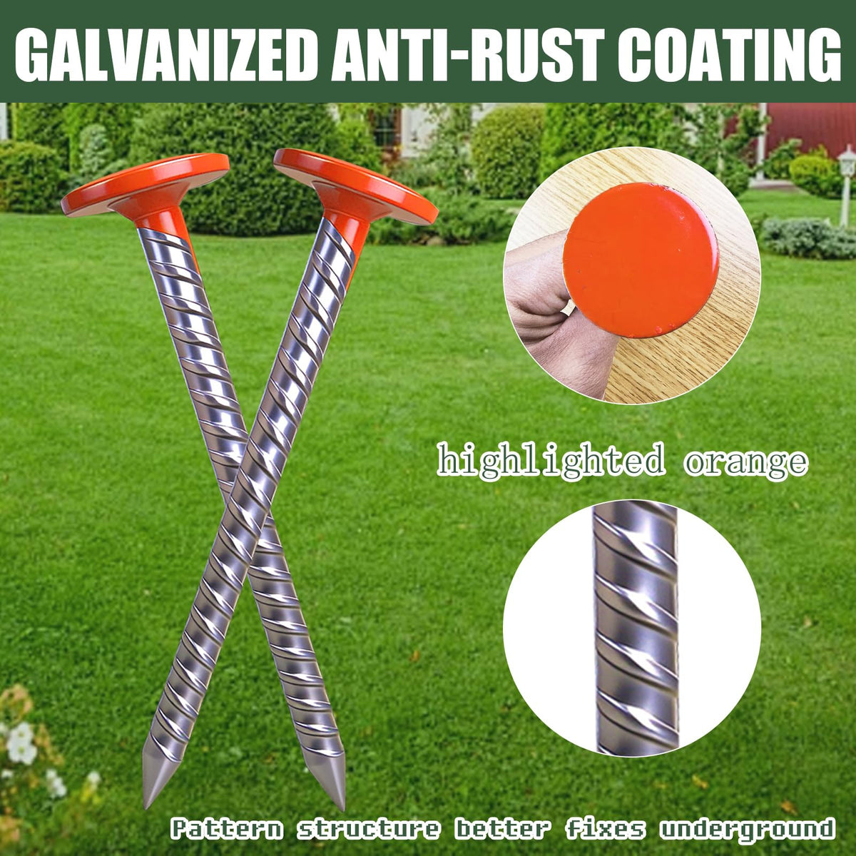 FEISHENLIAN orange stake marking garden edge and edging